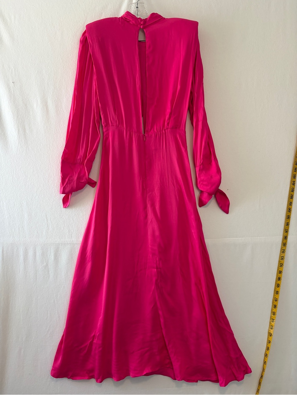 Farm Rio Draped Satin Pink Maxi - Picture 3 of 10